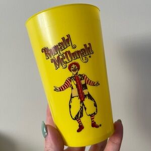 Vintage 1970s McDonald’s plastic cups